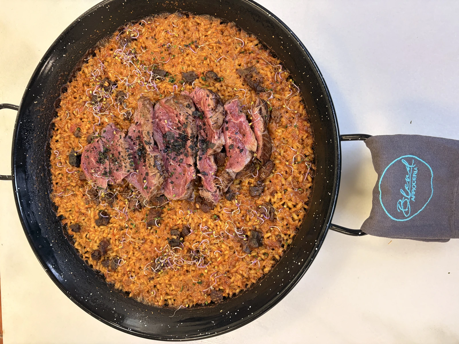 Arroz de solomillo de vaca madurada