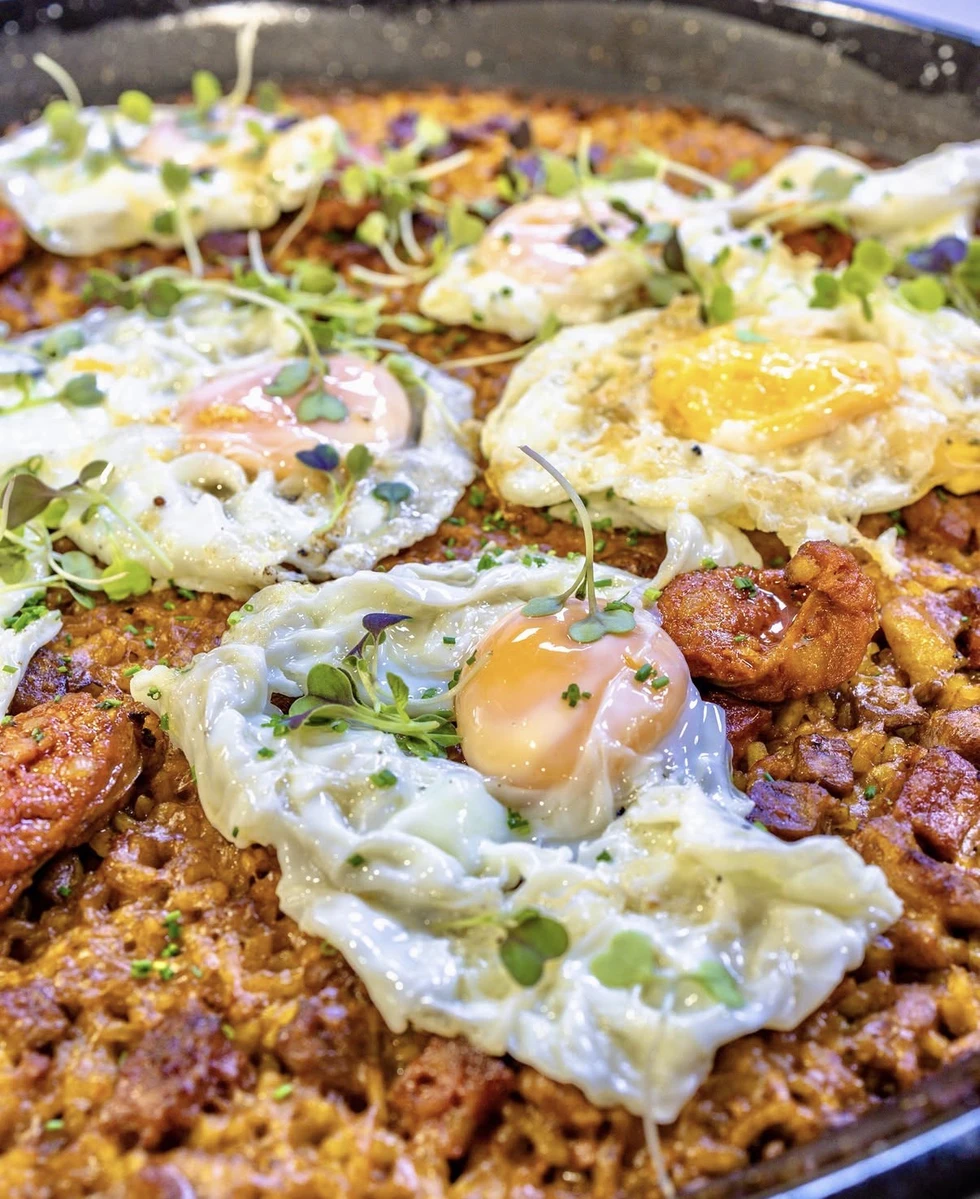 Ibérico con Jabuguitos, Secreto y Huevos fritos 